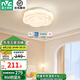 雷士（NVC） LED吸頂燈全光譜護(hù)眼奶油風(fēng)兒童房臥室房間燈書(shū)房大氣燈飾燈具 36W 玫瑰【全光譜護(hù)眼+三檔調(diào)色】