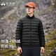 拓路者秋季新款立領(lǐng)羽絨服定制男輕薄90絨戶外保暖沖鋒衣內(nèi)膽冬外套寬松 黑色 L