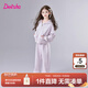 笛莎（DEESHA）童裝女童秋套裝2025年秋冬季新款中大童寬松休閑針織兒童運(yùn)動(dòng)套裝 柔紫色 140