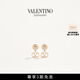 華倫天奴VALENTINO女士 VLOGO SIGNATURE 金屬耳環(huán) 金色 均碼