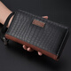 嘉萊琛2025新款鱷魚(yú)紋拼接撞色男士手拿包時(shí)尚大容量拉鏈長(cháng)款錢(qián)包卡包潮 鱷魚(yú)紋撞色長(cháng)錢(qián)包【黑色】