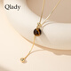 Qlady虎眼石項鏈女長(cháng)款高級感輕奢設計感2025新款配飾抽拉鎖骨鏈毛衣鏈