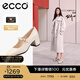 愛步（ECCO）瑪麗珍鞋女鞋 2025年夏季倪妮同款高跟鞋淺口單鞋 型塑290963 石灰色29096301378 37