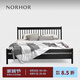NORHOR北歐表情/素住/夏克溫莎實(shí)木雙人床/中古復(fù)古日式原木/主臥G 黑色橡木款 現(xiàn)貨 1500mm*2000mm框架結(jié)構(gòu)