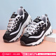 斯凱奇（Skechers）女鞋25秋季新款厚底增高老爹鞋透氣休閑鞋潮流時(shí)尚經(jīng)典復古熊貓鞋 黑色/白色/復古潮流/曬圖返10 37 內長(cháng)240mm