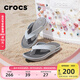 卡駱馳crocs舒樂(lè )人字拖輕便舒適百搭|211101 幻灰色-1NM 44 (280mm)