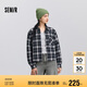 森馬（Semir）[商場(chǎng)同款]長(zhǎng)袖襯衫女短背心格紋襯衣2025春季兩件套101125105012