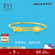 周生生HelloKitty蝴蝶結黃金手鐲三麗鷗寶寶足金手鐲91753K定價(jià)