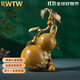 RWTW《福祿滿(mǎn)堂》客廳桌面銅葫蘆擺件 家居裝飾工藝品國慶送開(kāi)業(yè)禮物