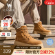 駱駝（CAMEL）雪地靴冬季新款高幫加絨保溫鎖暖復(fù)古經(jīng)典戶外徒步工裝靴男 G14W136663 土黃 42