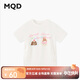 馬騎頓（MQD）女大童夏季新品學(xué)院風(fēng)潮酷休閑卡通短袖側(cè)邊抽繩收腰線親膚T恤