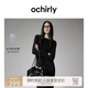 歐時(shí)力OCHIRLY羊毛長款毛織連衣裙女收腰優(yōu)雅通勤2025春季新品 黑色 L