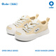 Ouder smiler開口笑帆布鞋 夏季增高厚底丑萌可愛圓頭黃色板鞋大頭鞋子 黃色（冰搖檸檬）建議拍小一碼哦 35