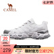 駱駝（CAMEL）【七夕禮物】清巖登山鞋男夏季新款戶外鞋徒步鞋 F14B693073，白灰，男 43