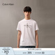 Calvin KleinJeans夏季男女情侶潮流多色休閑ck印花純棉短袖針織T恤40EM286
