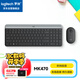 羅技（Logitech）時(shí)尚系列 MK470 鍵鼠套裝 無線鍵鼠套裝 超薄 全尺寸 星空灰 帶無線2.4G接收器