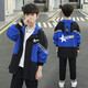 G.DUCKKIDS品牌童裝男童秋裝8新款外套中大童9春秋季10男孩帥氣風(fēng)衣13歲兒童 藍色 170