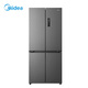 美的（Midea）M60真香系列508雙系統(tǒng)純平全嵌十字四門(mén)家用冰箱大容量底部散熱國(guó)家補(bǔ)貼BCD-508WUSPZM(E)星塵砂