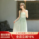 森女部落古風(fēng)連衣裙重工刺繡吊帶長(cháng)裙仙2025年夏季新款女裝 吊帶裙（單件） S