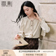 香影法式白色襯衫女2025秋季新款系帶長袖圓領(lǐng)優(yōu)雅風通勤襯衣上衣 鷺白 XL 170/92A/125-140斤