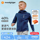 moodytiger【奶皮衣】?jì)和馓追里L(fēng)高彈春秋男童外套吸濕排汗舒適女童運動(dòng)衣