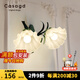 CASAGD【花朵】法式田園風(fēng)壁燈客廳創(chuàng)意背景墻美式復(fù)古網(wǎng)紅臥室床頭燈具 【花朵】雙頭-三色變光