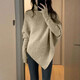 妙奕嘉女士毛衣針織衫女裝外套秋季上衣洋氣款2025新款打底衫內搭可外穿 慵懶風(fēng)蝙蝠袖針織衫【卡其色】 均碼 【建議體重70-140斤】