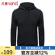 凡客誠(chéng)品vancl休閑長(zhǎng)袖衛(wèi)衣男針織連帽套頭衛(wèi)衣運(yùn)動(dòng)上衣 黑色 XL