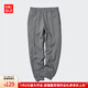 優(yōu)衣庫男裝/男女同款HEATTECH仿羊羔絨運動(dòng)長(cháng)褲保暖抓絨加絨褲子469966 07 青灰色 L /175/88A