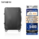 新秀麗（Samsonite）行李箱20英寸拉桿箱鋁鎂合金旅行箱高端密碼登機箱黑色DB3