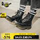 馬?。―R.MARTENS）1460 W英倫女款早秋經(jīng)典款通勤光面皮黑色馬丁靴 黑色 41 建議拍大一碼