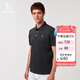 哈吉斯（HAZZYS）男裝 25夏上衣多色短袖POLO衫ASTZE0CBX71 深灰色CC XL（180/100A