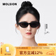 MOLSION陌森太陽鏡女趙麗穎同款貓眼偏光墨鏡駕駛鏡高級感配度數(shù)MS3077 C10 黑貓 【麗穎同款】 高清偏光 不配度數(shù)
