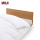 MUJI 防螨 羽絨被 被子 鵝絨被/鴨絨被 被芯 四季空調(diào)被 加厚型 二層式立體絎縫 加大雙人用220*240cm