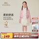 英氏（YEEHOO）女童針織開(kāi)衫兒童毛衣秋季甜美女孩淑女上衣中大童裝洋氣秋裝新款 蝴蝶花朵粉色 130
