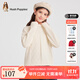 暇步士（Hush Puppies）【經(jīng)典款】童裝兒童男女大童秋季新款簡(jiǎn)約舒適時(shí)尚百搭線(xiàn)衣 奶油色 140 cm
