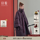 日著(zhù)（rizhuo）女裝2024年冬季新款高級感寬松中長(cháng)款羽絨服 年紫 S