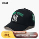 MLB棒球帽子秋夏鴨舌帽 硬頂顯臉小休閑帽子送禮3ACPV044N-50BKS