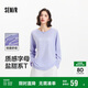 森馬（Semir）長(cháng)袖T恤女字母印花oversize個(gè)性2025夏季上衣鹽甜系109325101001
