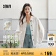森馬（Semir）牛仔外套女中長款落肩寬松夾克2025春秋棉質(zhì)通勤109125108014