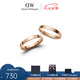 丹尼爾惠靈頓（DanielWellington）dw戒指女 經(jīng)典玫瑰金色情侶對(duì)戒 七夕情人節(jié)禮物送女友送男友 經(jīng)典玫瑰金+水晶，聯(lián)系客服備注