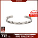 BABAMA生日禮物開(kāi)口手鐲男女小眾設計手飾情侶手環(huán)生日情人節送男友 古銀色男款