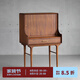 NORHOR北歐表情/進(jìn)口中古復(fù)古風(fēng)/E10實(shí)木風(fēng)琴卷簾門(mén)化妝鏡梳妝臺(tái)梳妝凳G 梳妝臺(tái)胡桃木色 現(xiàn)貨