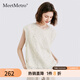 MeetMetro瑪依爾復古法式蕾絲衫女2025夏季新款氣質(zhì)寬松繡花上衣 杏色 XL