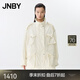 JNBY/江南布衣25春新品夾克外套工裝口袋扭扭樂寬松長袖5P2611060 111/淡米白 XS