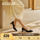 KISSCAT接吻貓25年春季心動信號都市時裝時尚尖頭瑪麗珍鞋KA65122-13 星河許愿鏈（羊絨） 39