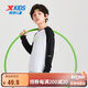 特步（XTEP）兒童童裝通碼速干面料長(cháng)袖針織衫 珍珠白/正黑色 160cm