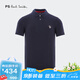 保羅史密斯（paul smith）【京東奧萊】禮物 PS男士斑馬純色短袖Polo衫七夕情人節禮物 海軍藍 L