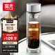 富光抗菌雙層玻璃杯 大容量高硼硅玻璃泡茶杯 車(chē)載辦公水杯子男女士