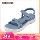 斯凱奇（Skechers）涼鞋女秋季軟底涼拖鞋外穿運動(dòng)涼拖鞋平底溯溪鞋沙灘鞋141451